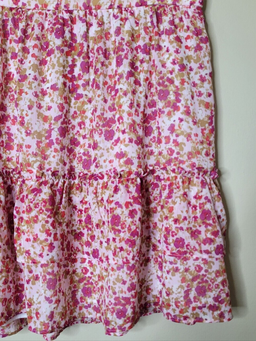 J.Crew Ditsy Floral Tiered Chiffon Mini Skirt Size M NWT - Picture 3 of 8